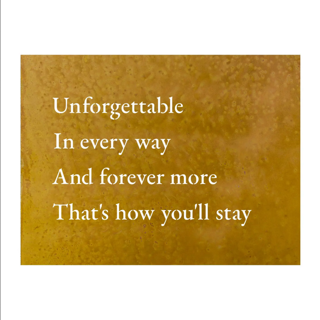 RUST Unforgettable In Every Way Metal Sign