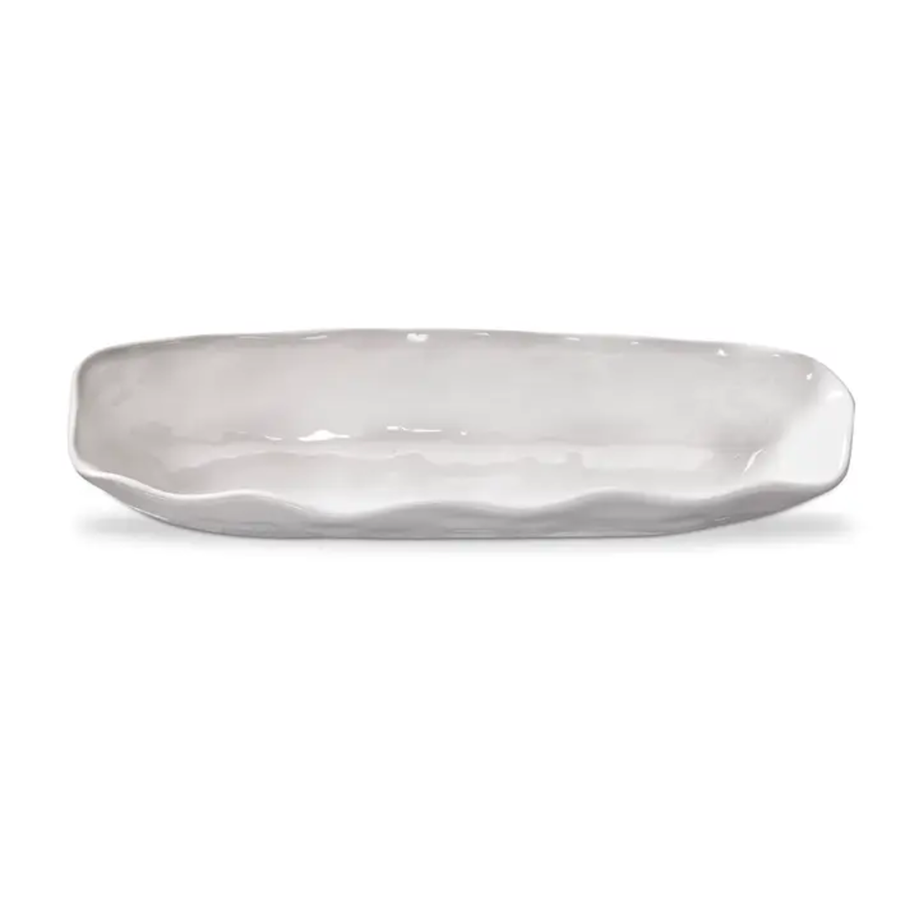 Formoso Oval Cracker Dish - White