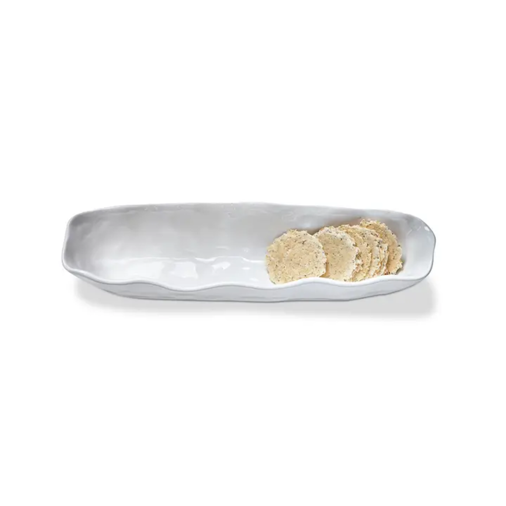 Formoso Oval Cracker Dish - White