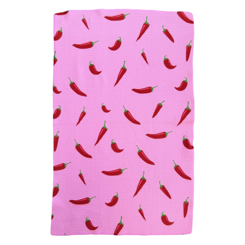 Chili Peppers: Single-Sided Hand Towel