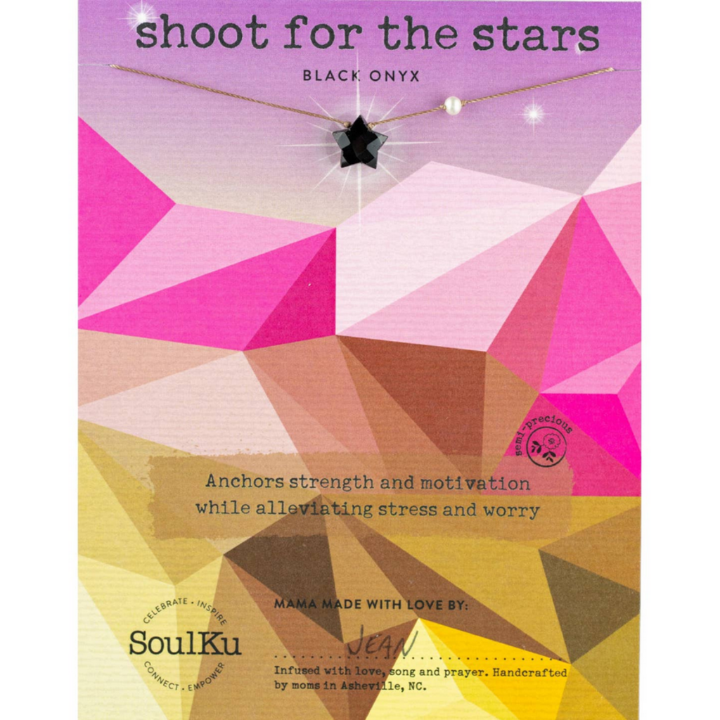 Black Onyx Shoot For the Stars Necklace