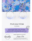 Waterproof Stainless Steel Hoops Wisteria - Find Your Bliss