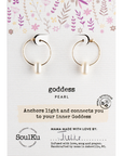 Pearl Gold Hoop Earrings For Goddess