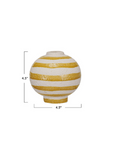 YELLOW + WHITE vase