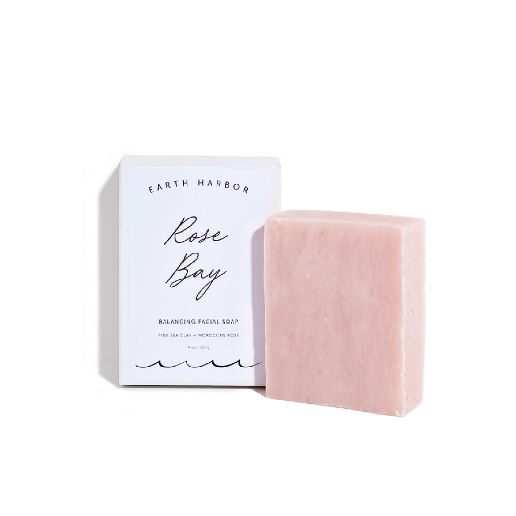 Rose Bay Facial Soap Cleanser: Pink Sea Clay + Coconut Oil