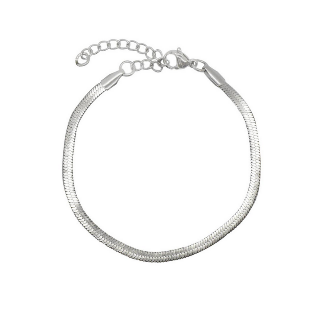 Becca Silver Snake Chain Bracelet