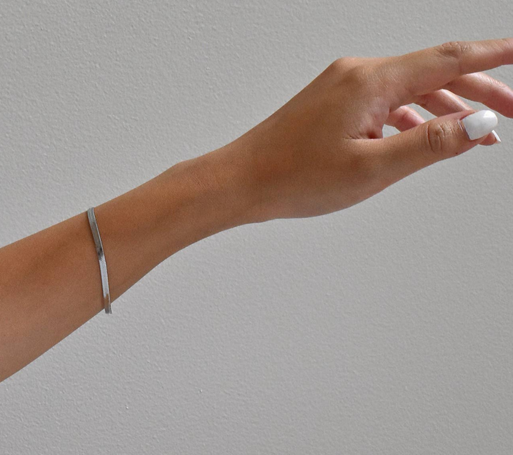 Becca Silver Snake Chain Bracelet