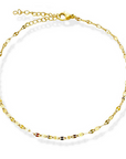 Elsie Dainty Gold Lace Chain Anklet
