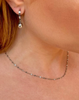 Elsie Silver Dainty Lace Chain Necklace