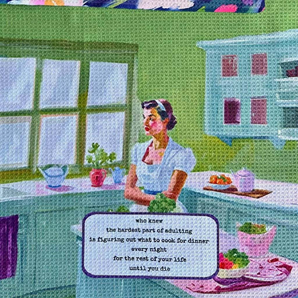 Hardest Part of Adulting Kitchen Towel