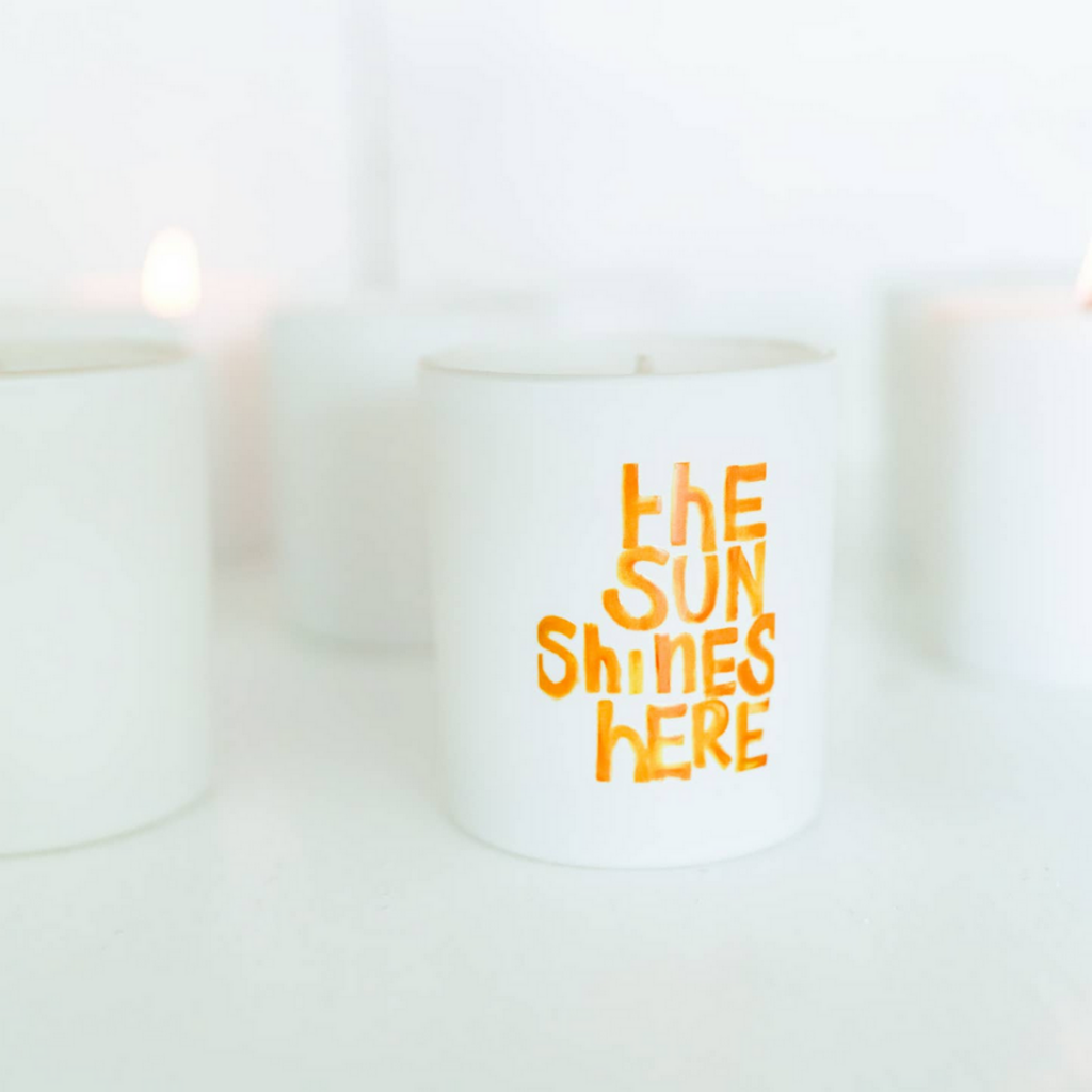 "the Sun Shines Here" 10 oz Soy Candle