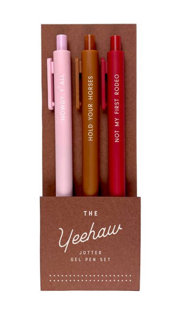 Yeehaw Jotter Gel Pen: Set of 3