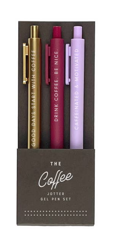 The Coffee Jotter Gel Pen: Set of 3