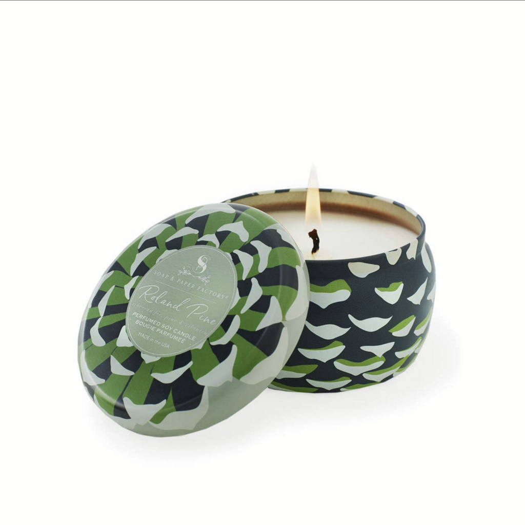 ROLAND PINE large tin soy candle
