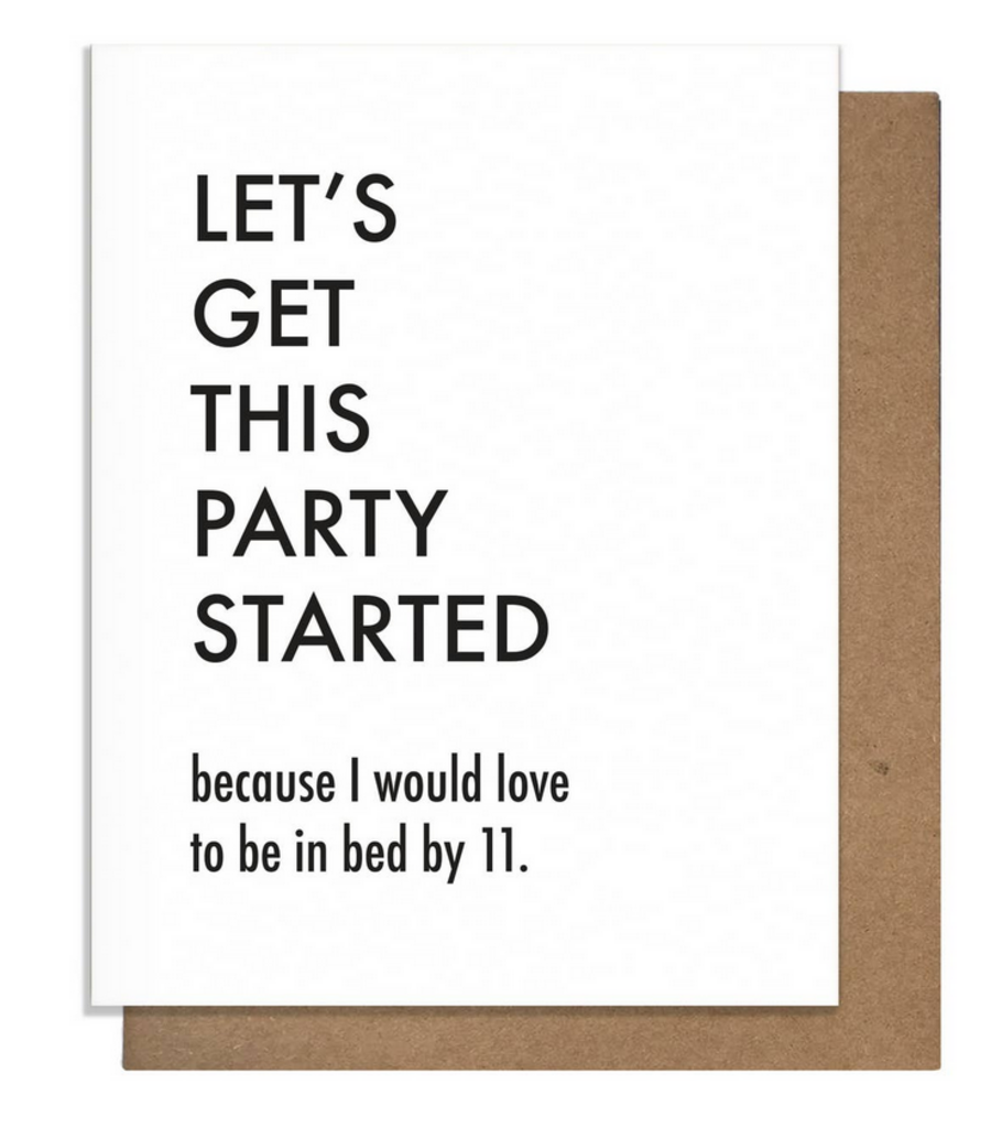 Party Started - Birthday Card