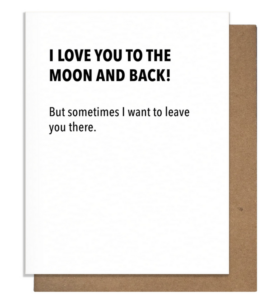 Moon & Back - Love Card