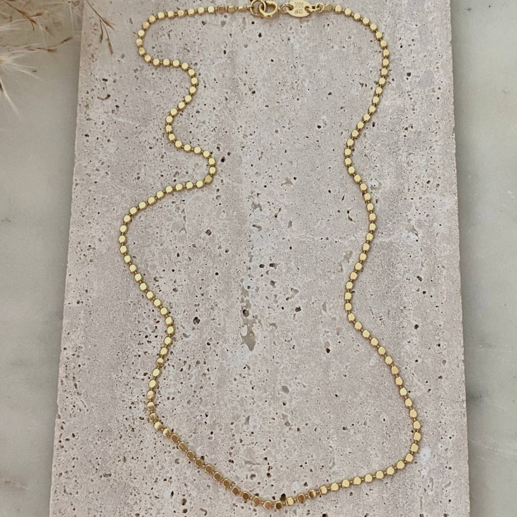 Flat Dots 18k Gold Filled Necklace