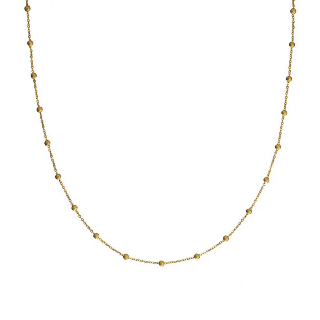 Waterproof Large Dotted Gold Necklace Chain