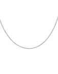 Waterproof Silver Micro Herringbone Necklace