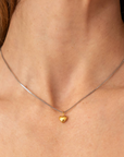 Waterproof Dainty Two-Tone Heart Necklace
