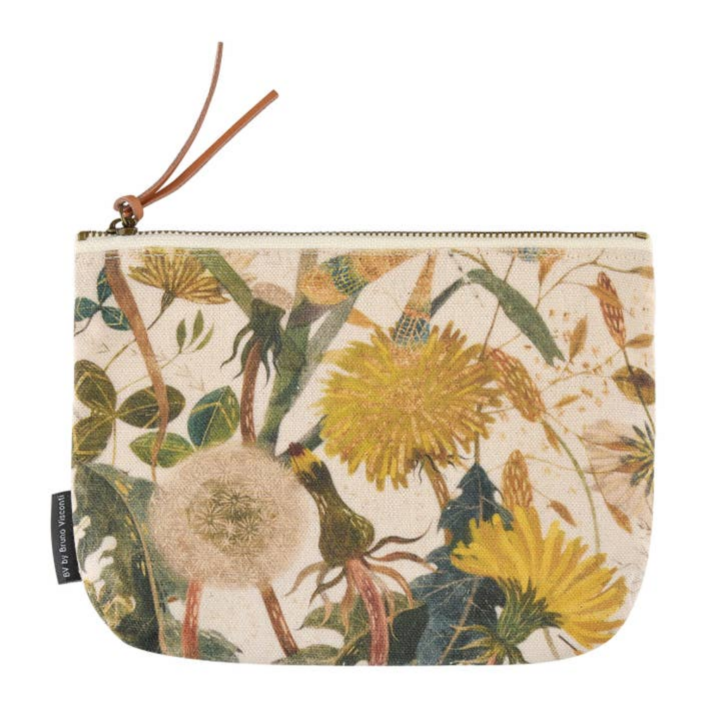 DANDELION zipped pouch