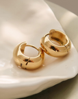 Blandine 18K Non-Tarnish Classic Hoop Earring