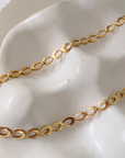 Thessaly 18K Gold Non-Tarnish Oval Link Chain Necklace