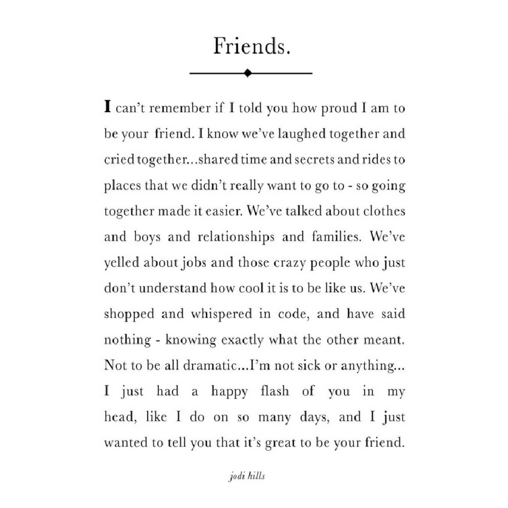 Friends Words Art Print 11x14