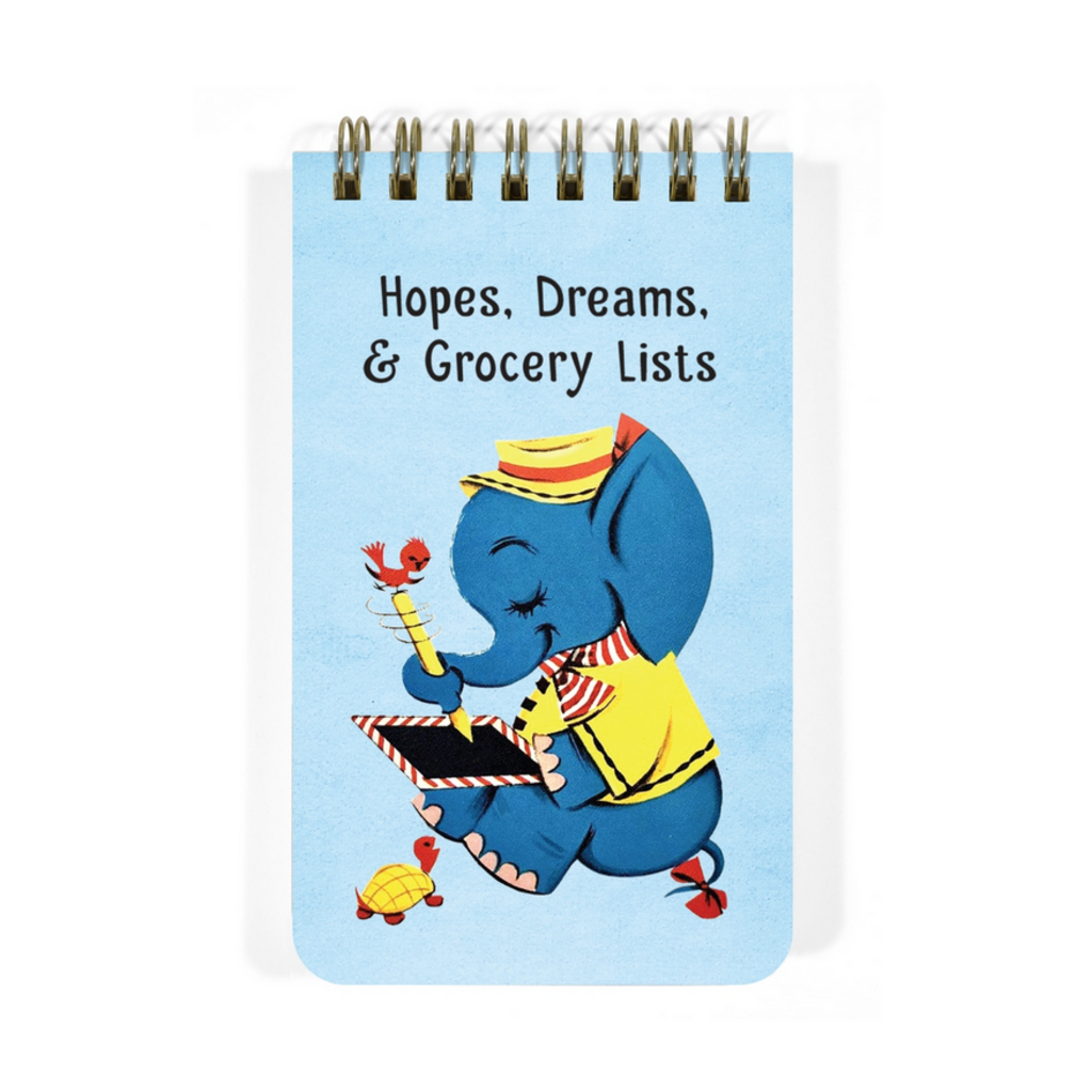 Hopes, Dreams & Grocery Lists - Spiral Memo Notepad