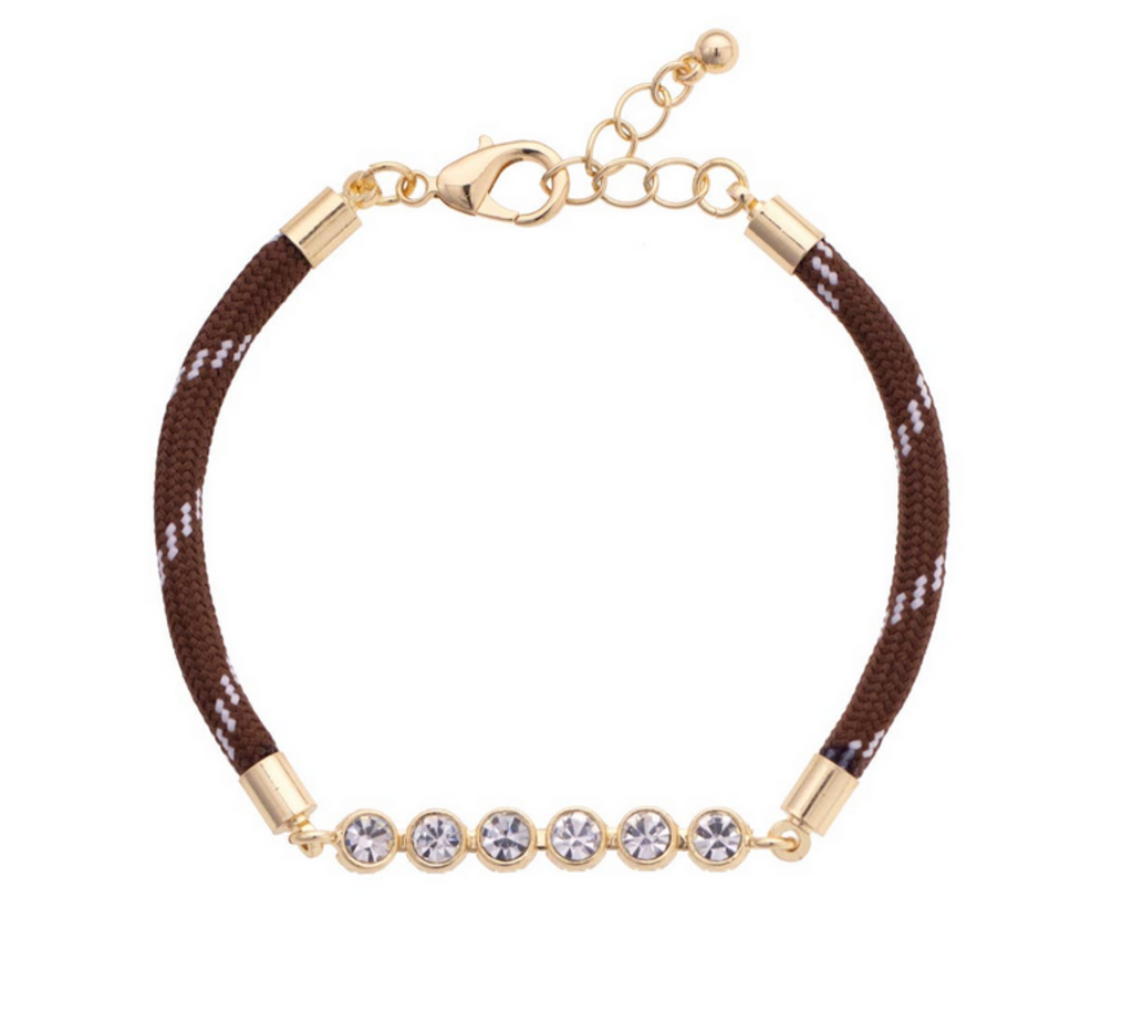 Brown - Betsy Paracord Tennis Bracelet