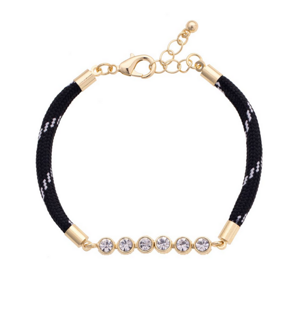 Black - Betsy Paracord Tennis Bracelet