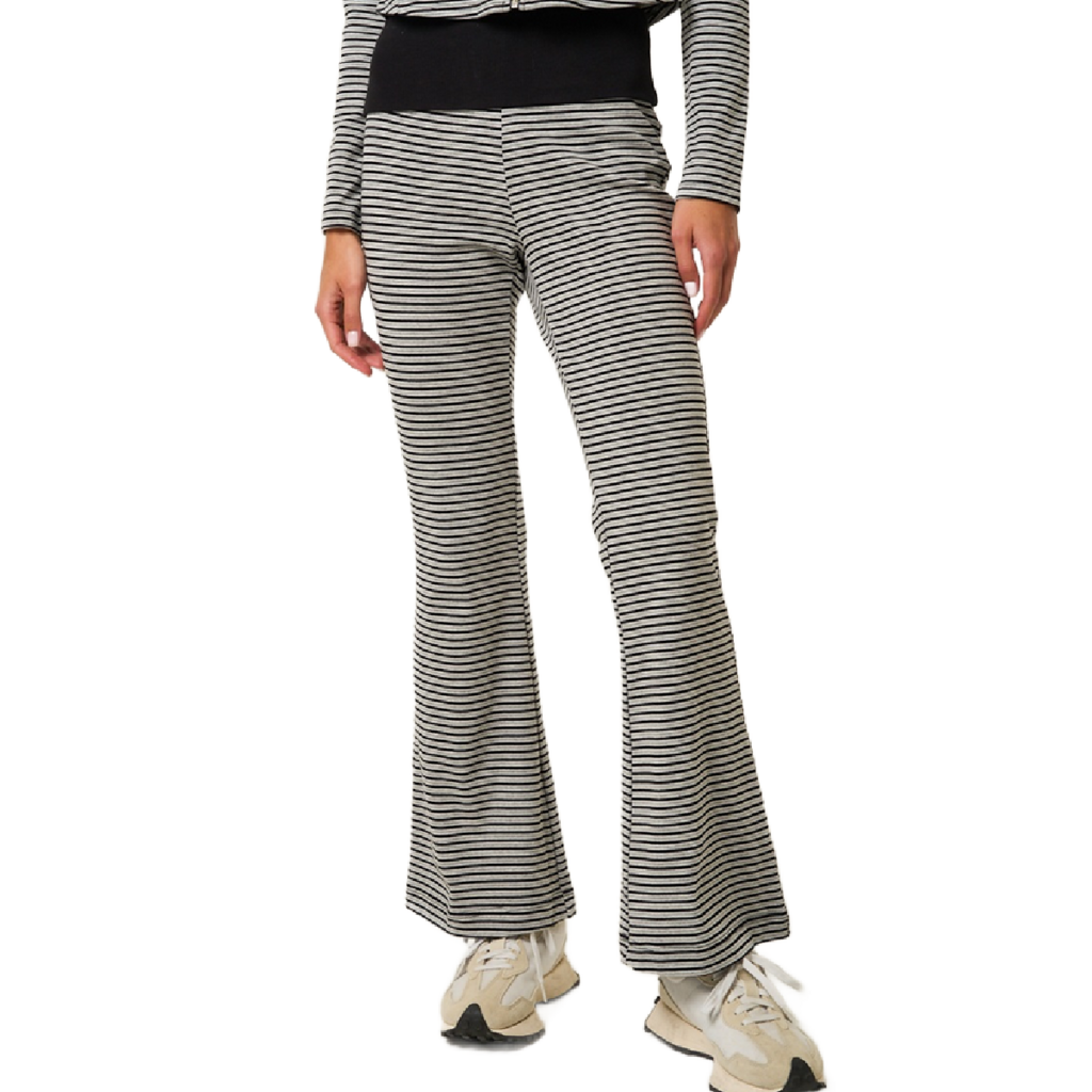 LARGE Striped Zip Up Sweatshirt + Flare Pants Set