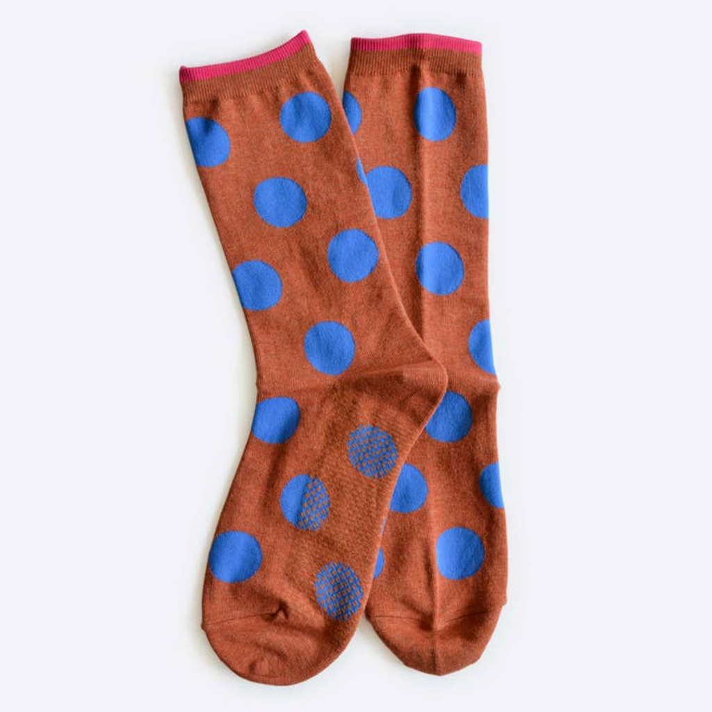 MEN'S 8-12: Panhandle Polka Dot Crew Socks