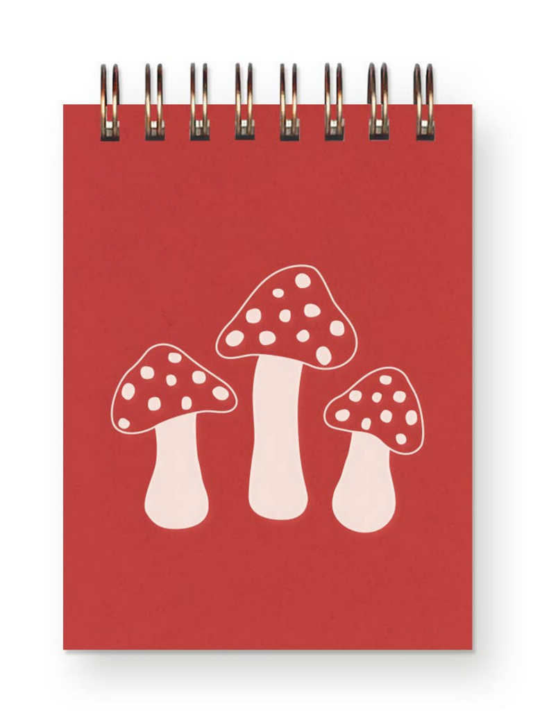 Red Mushroom Mini Jotter Notebook