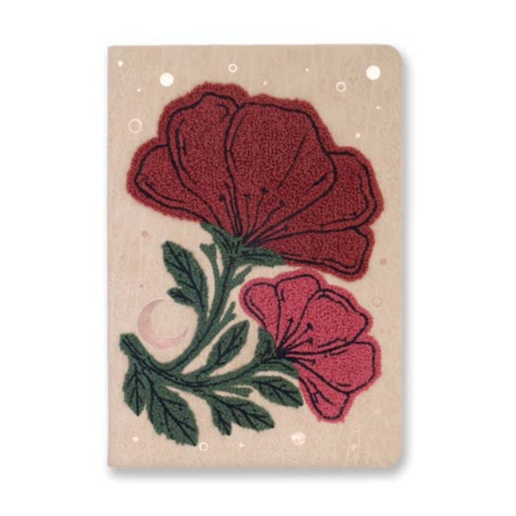 Double Bloom Embroidered Notebook