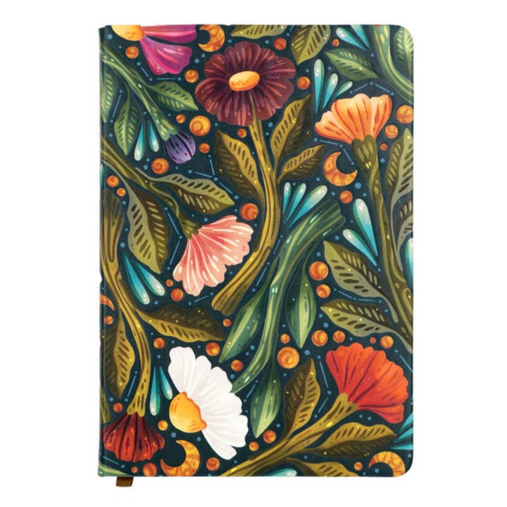 Nightsky Floral Embossed Journal