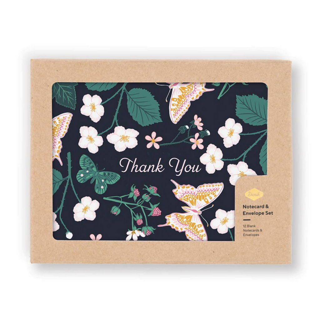 Raspberry Butterflies Notecards
