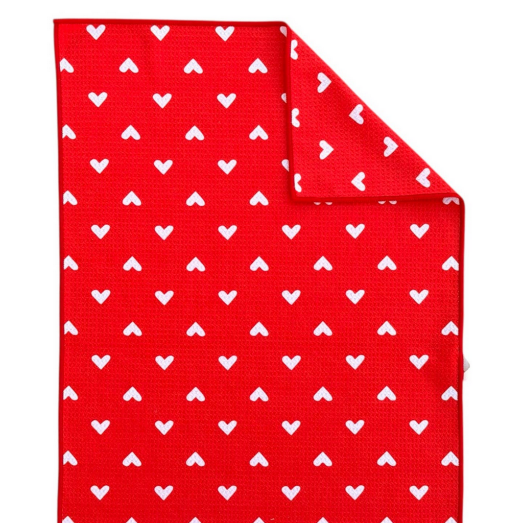 Red Hot: Double-Sided Hand Towel