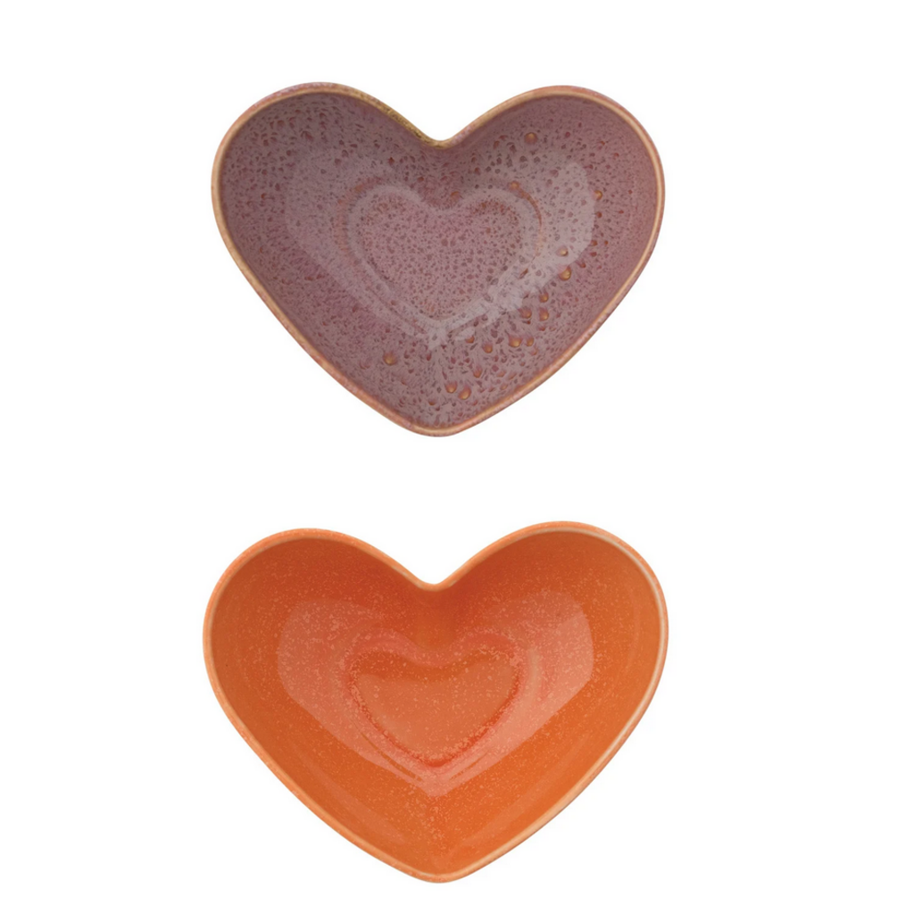 STONEWARE HEART DISH spice