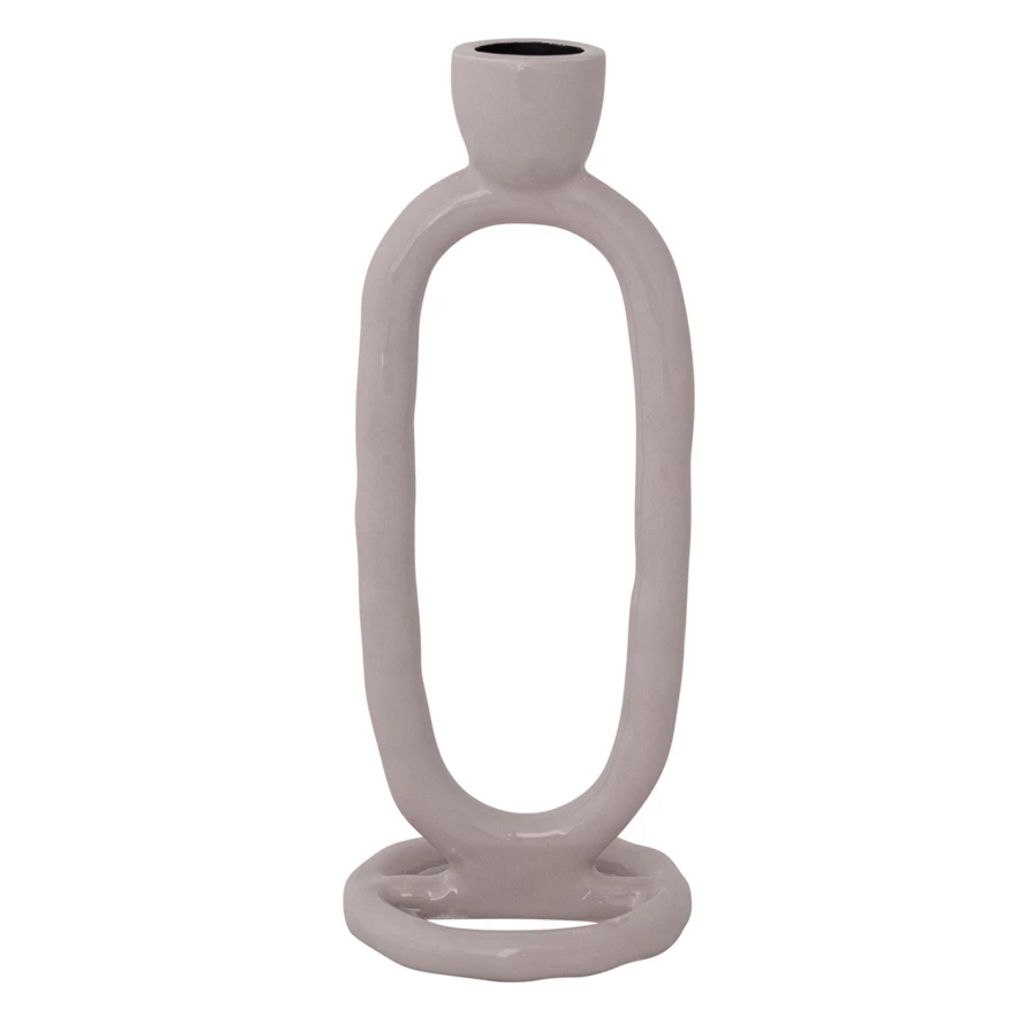 LILAC ENAMEL TAPER HOLDER