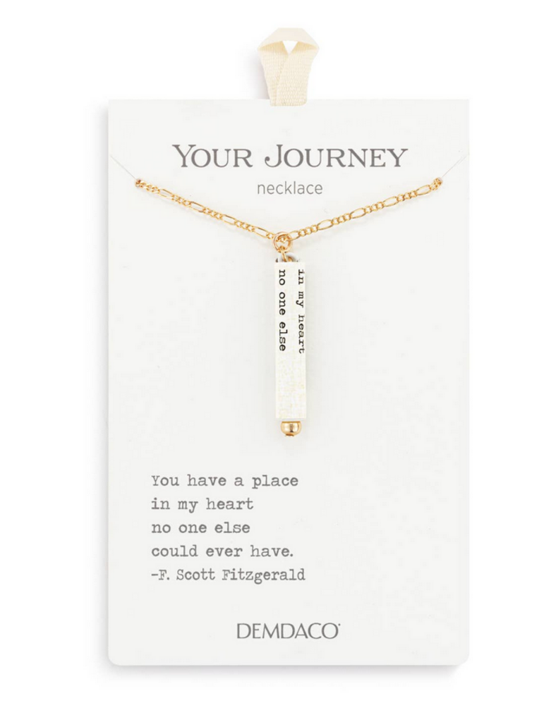"Place in My Heart" Quote Journey Necklace