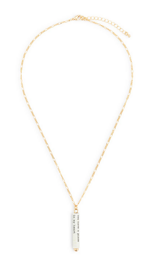 "Place in My Heart" Quote Journey Necklace