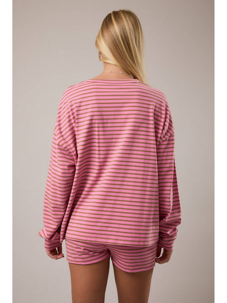 MEDIUM Striped Long Sleeve Striped Top