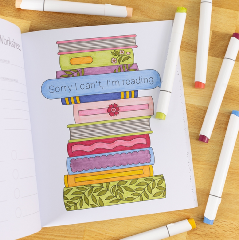 All Booked Up Coloring Book