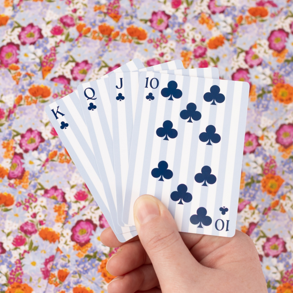 Primavera X Blue Strips Deck of Cards