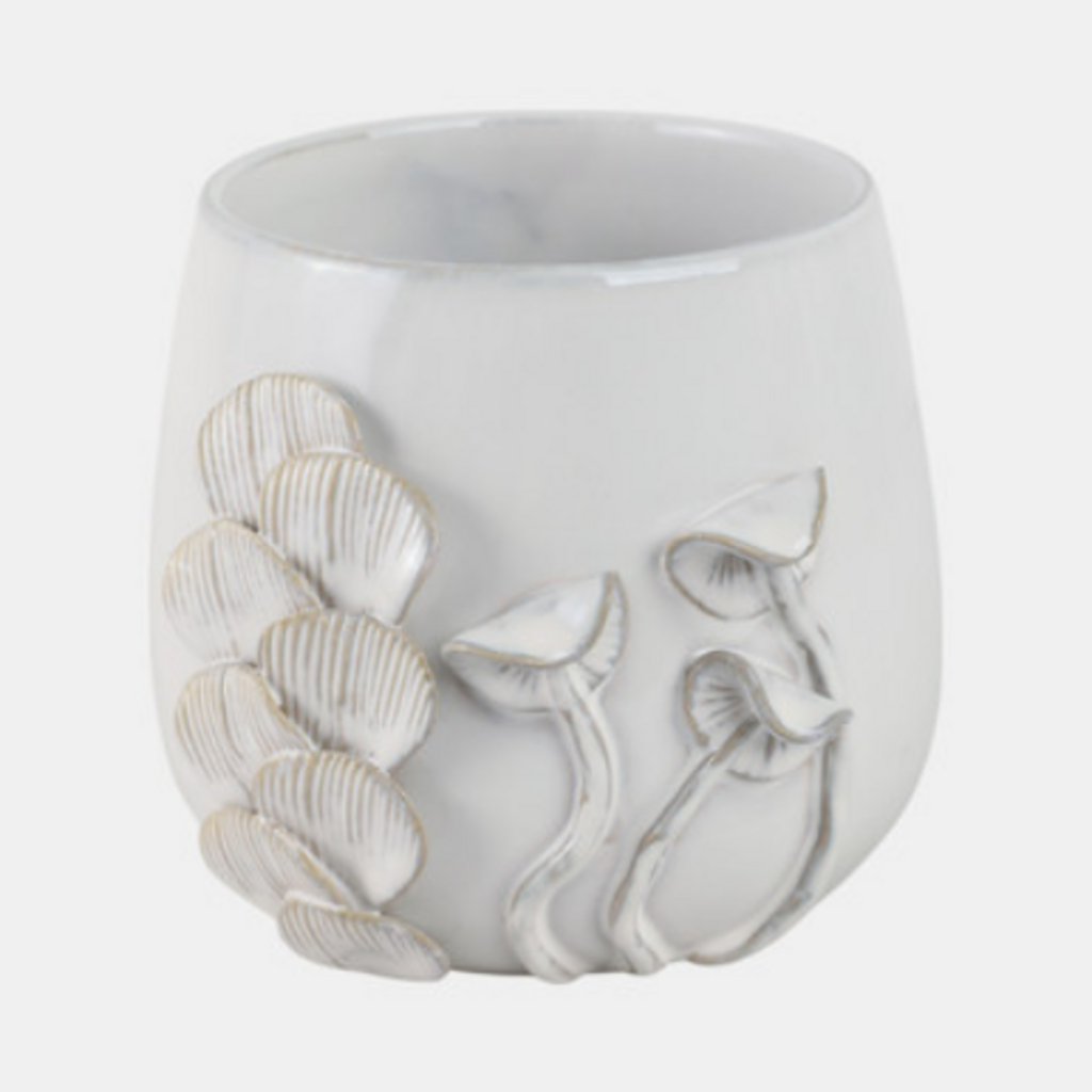 MUSHROOM APPLIQUE PLANTER