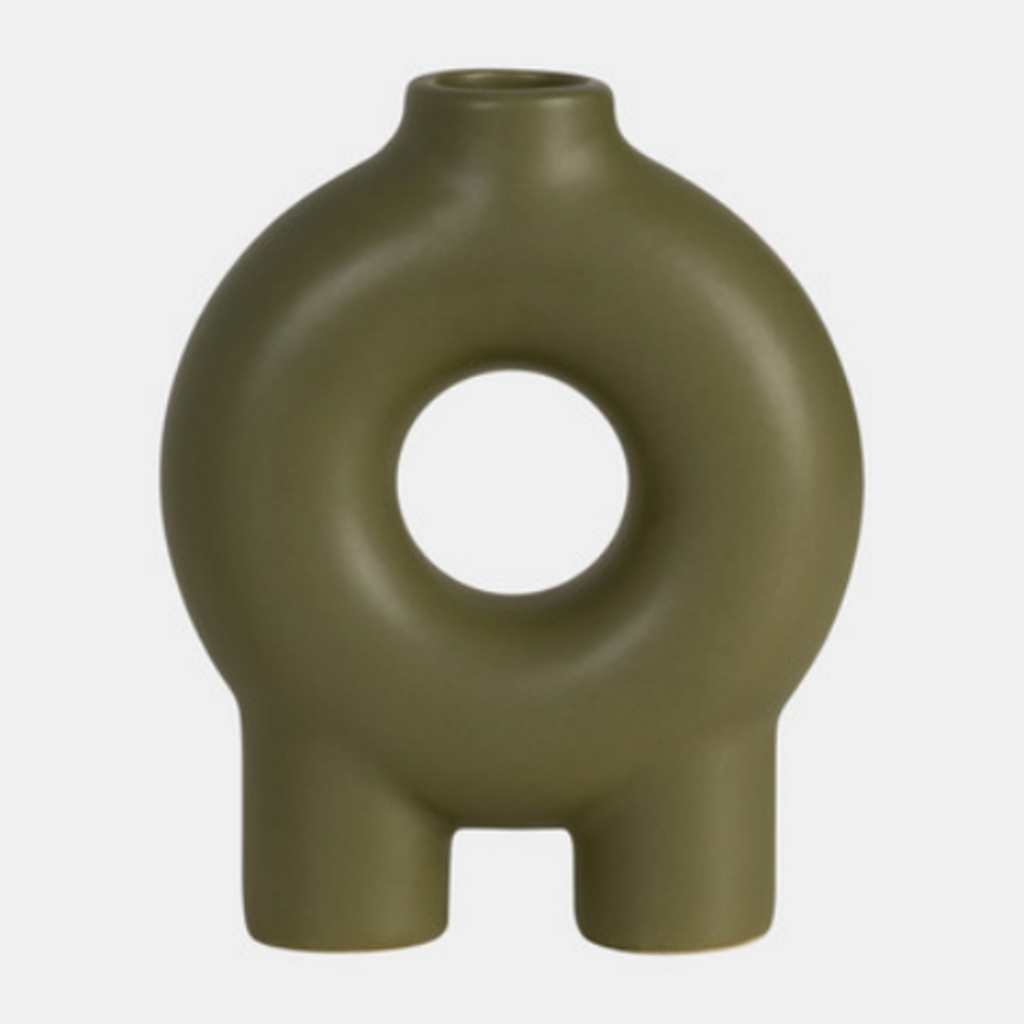 DONUT FOOTED VASE