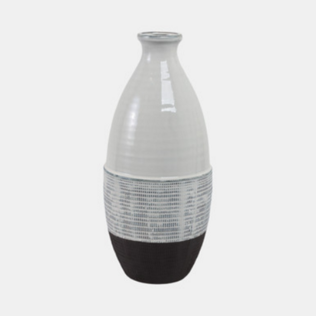 TEXTURED BOTTOM VASE 18"
