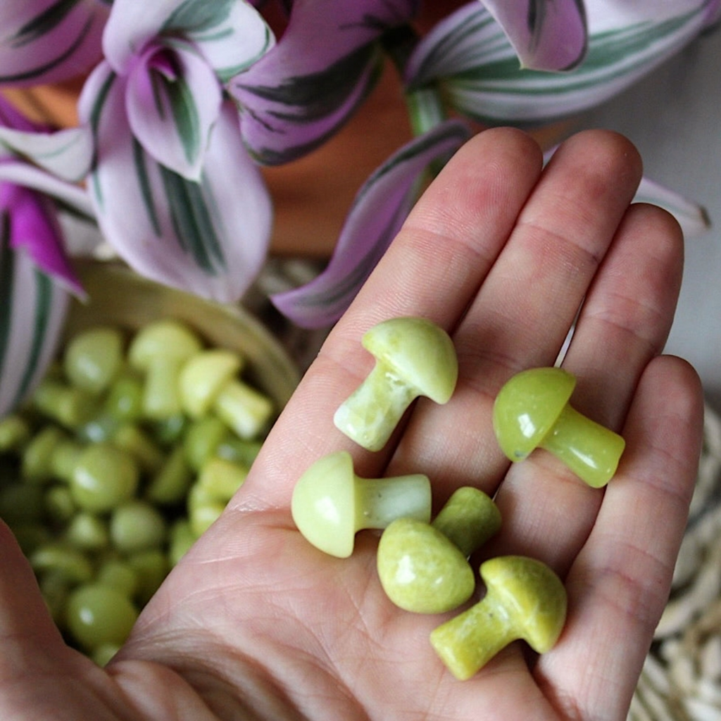 Green Opal Mini Mushroom