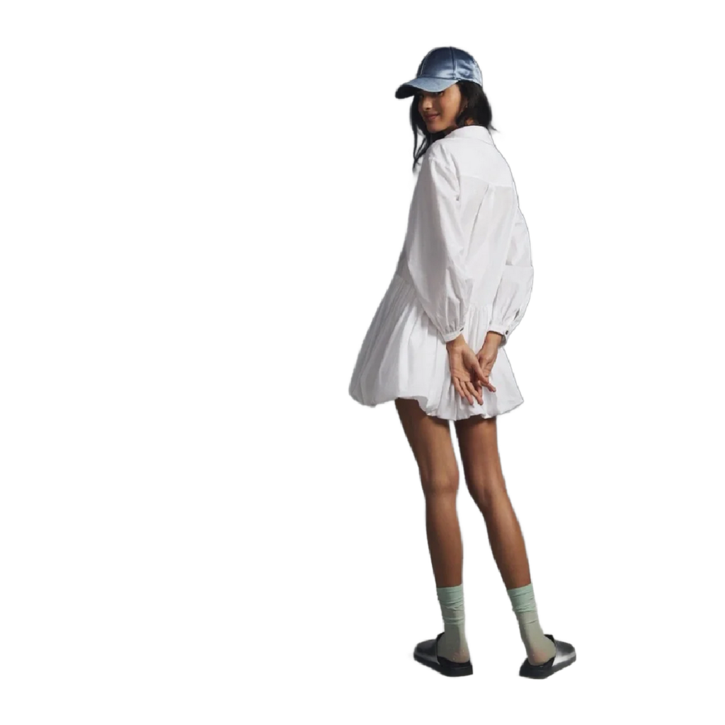 MAEVE BUBBLE HEM SHIRT DRESS SZ SMALL W